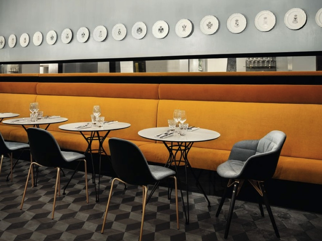 Bontempi Casa Mood Covered Dining Chair with Arms