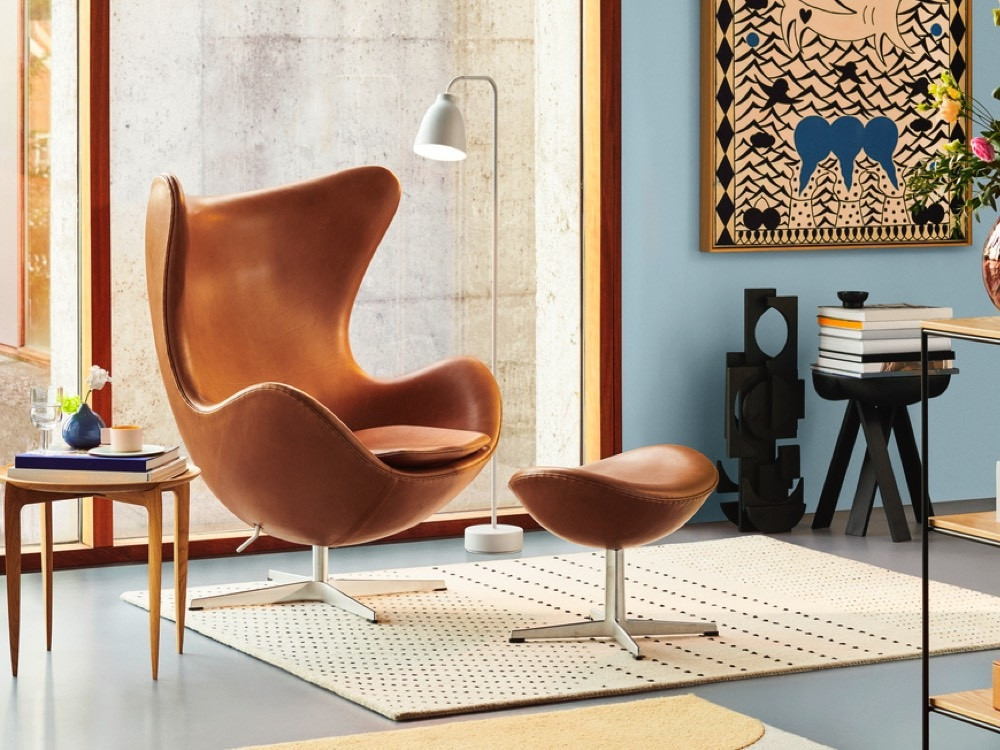 Fritz Hansen Egg Footstool by Arne Jacobsen - Chaplins