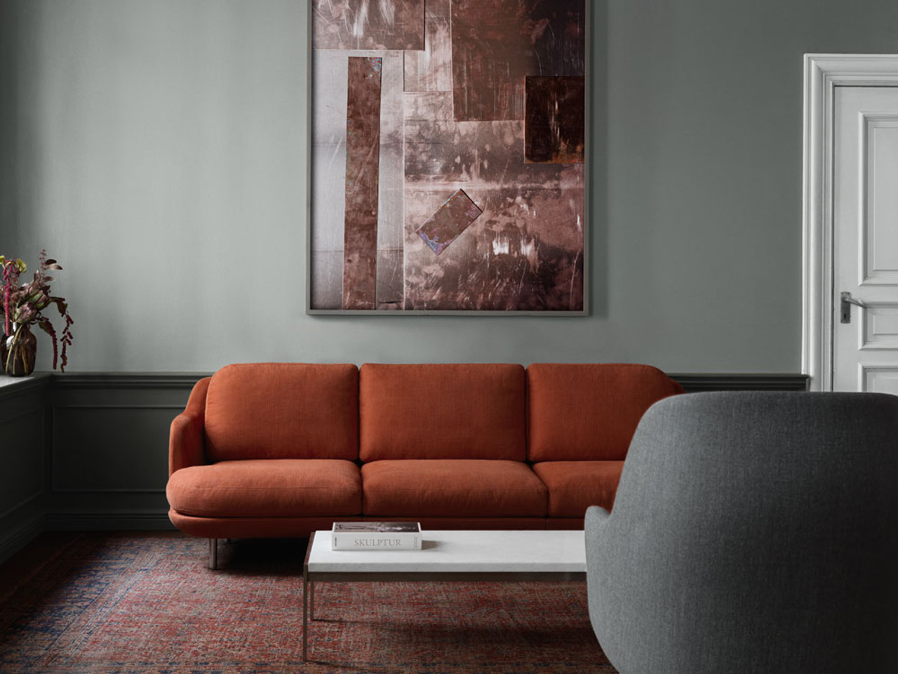 Fritz Hansen Lune Three Seater Sofa by Jaime Hayon