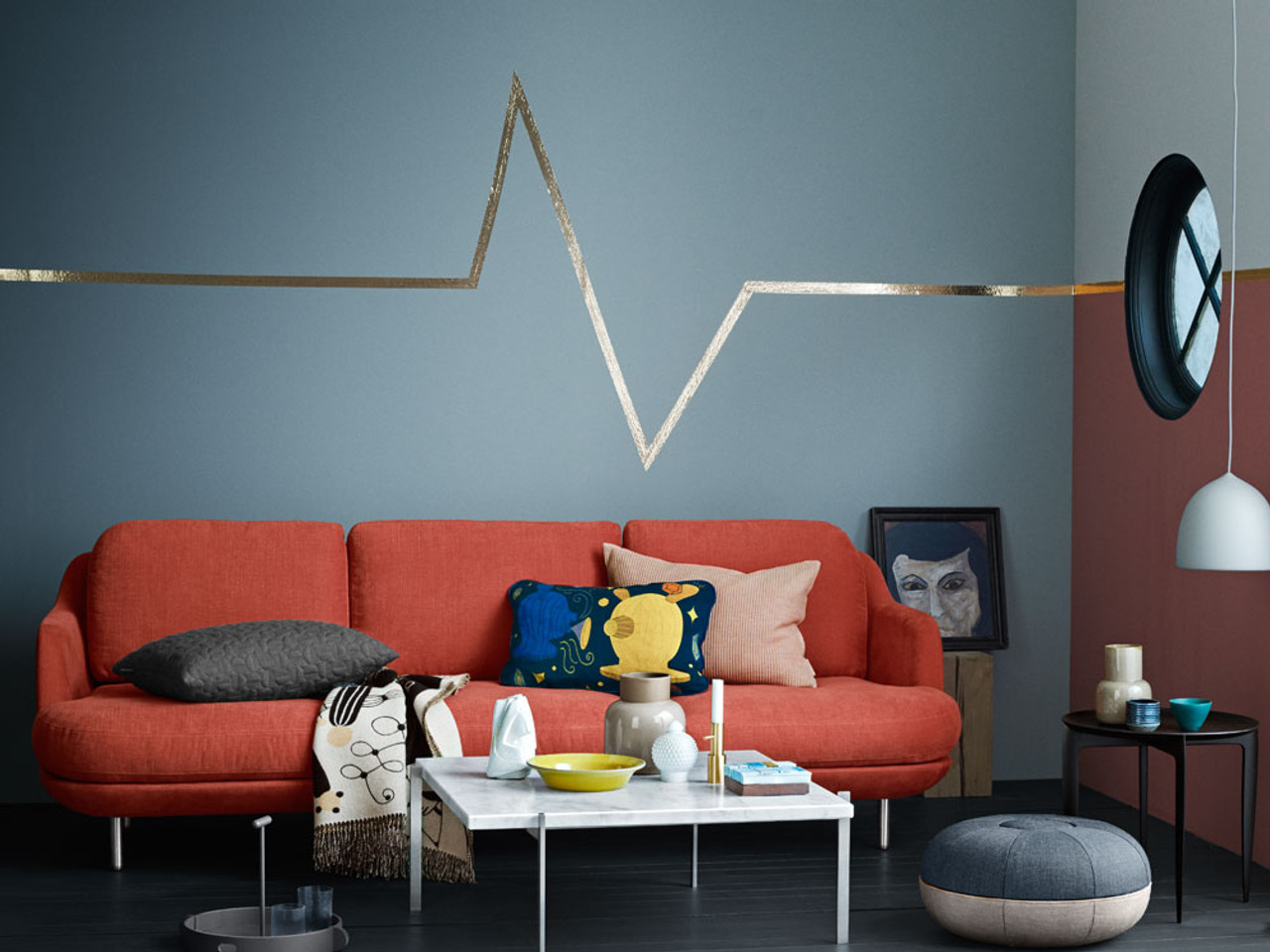 Fritz Hansen Lune Three Seater Sofa by Jaime Hayon