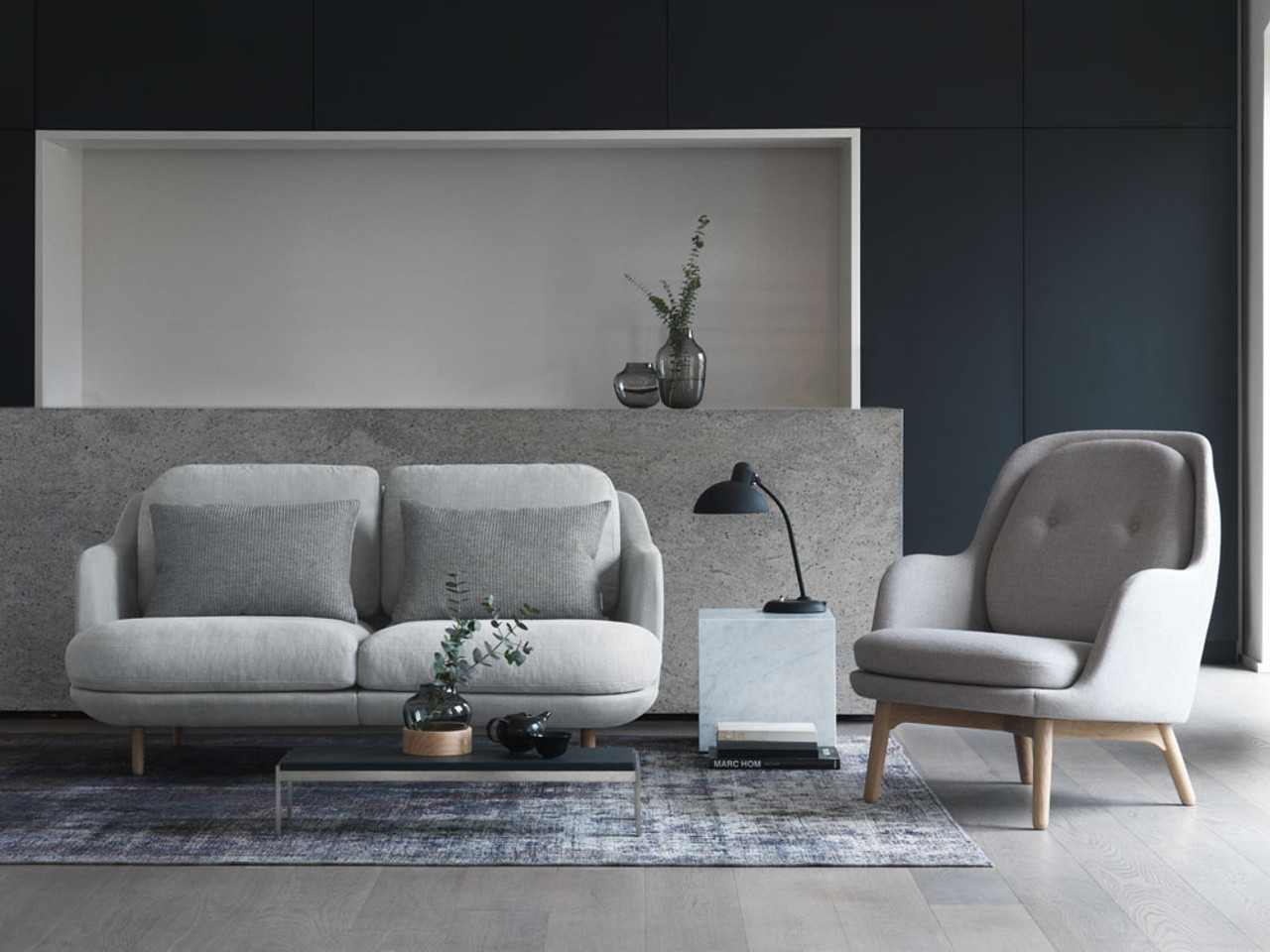 Fritz Hansen Lune Two Seater Sofa by Jaime Hayon