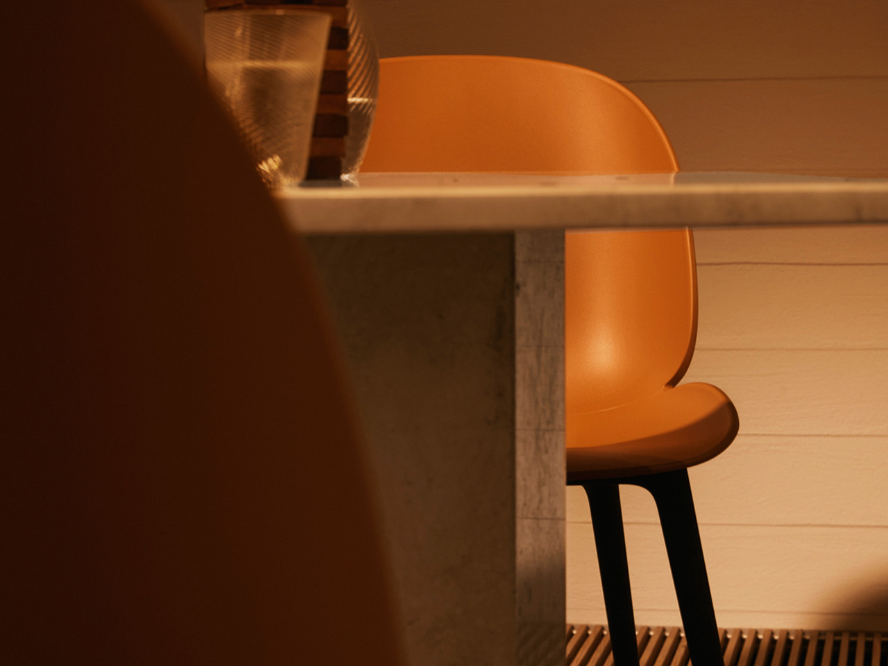 Beetle Dining Chair Un-Upholstered - Plastic Base