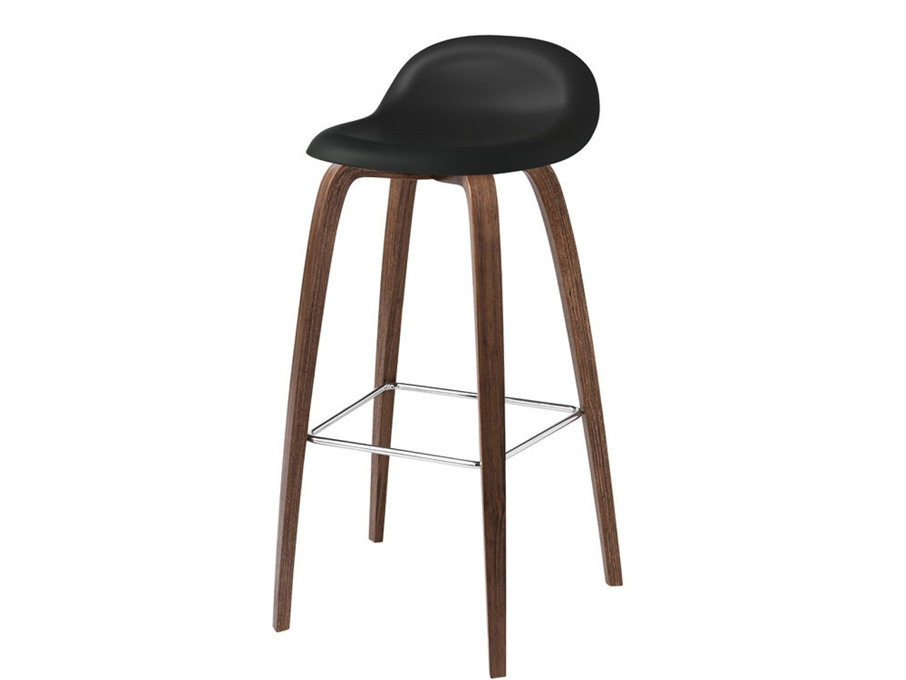 Gubi 3D Bar Stool- Wood Base by Komplot Design