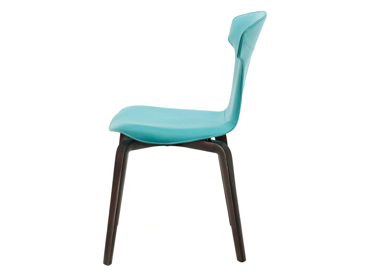 Poltrona Frau Montera Wood Legs Dining Chair by Roberto Lazzeroni