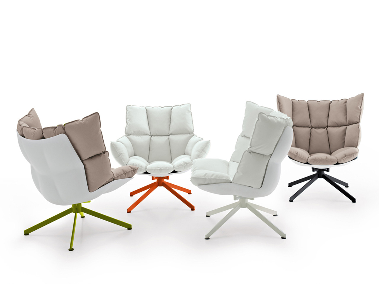 B&B Italia Husk Outdoor Armchair with Armrests by Patricia Urquiola