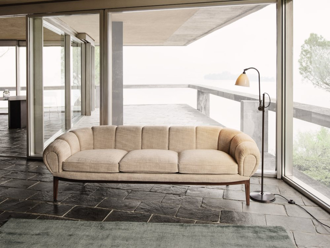 Gubi Croissant Three-Seater Sofa by Illum Wikkelsø