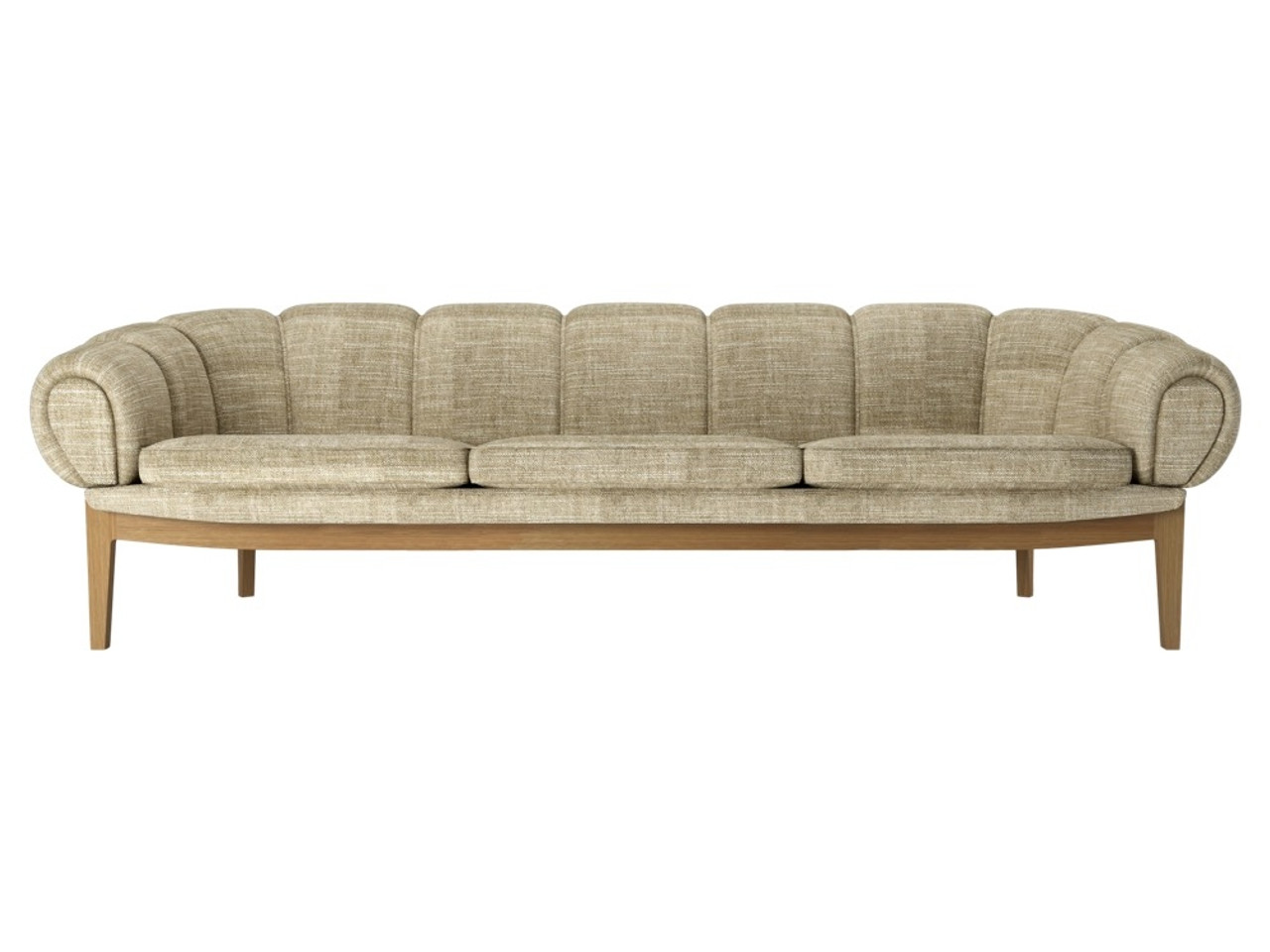 Gubi Croissant Three-Seater Sofa by Illum Wikkelsø