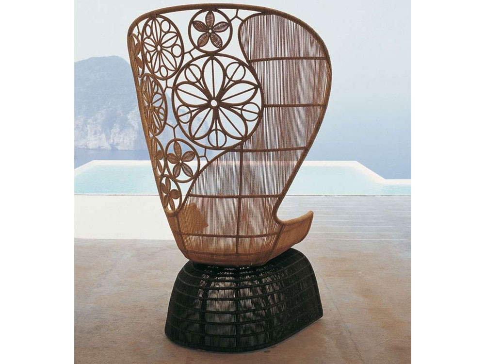 Crinoline Outdoor Highback Armchair - Pattern