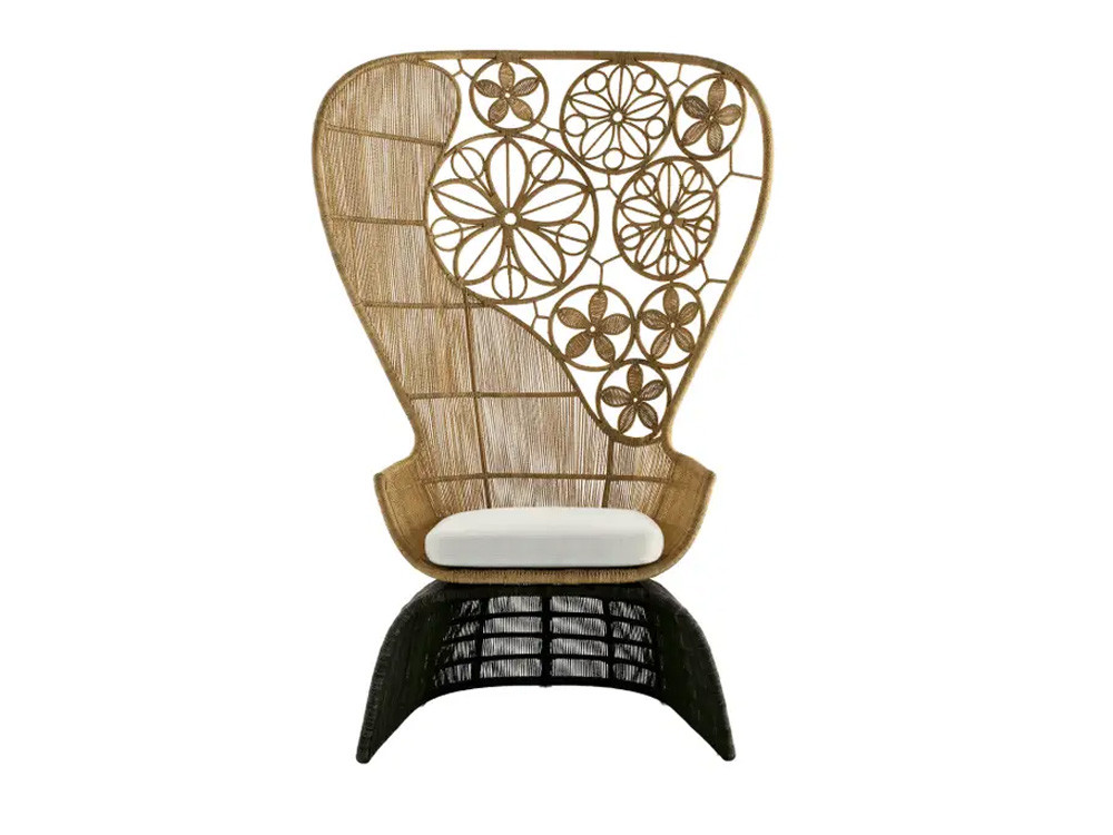 Crinoline Outdoor Highback Armchair - Pattern