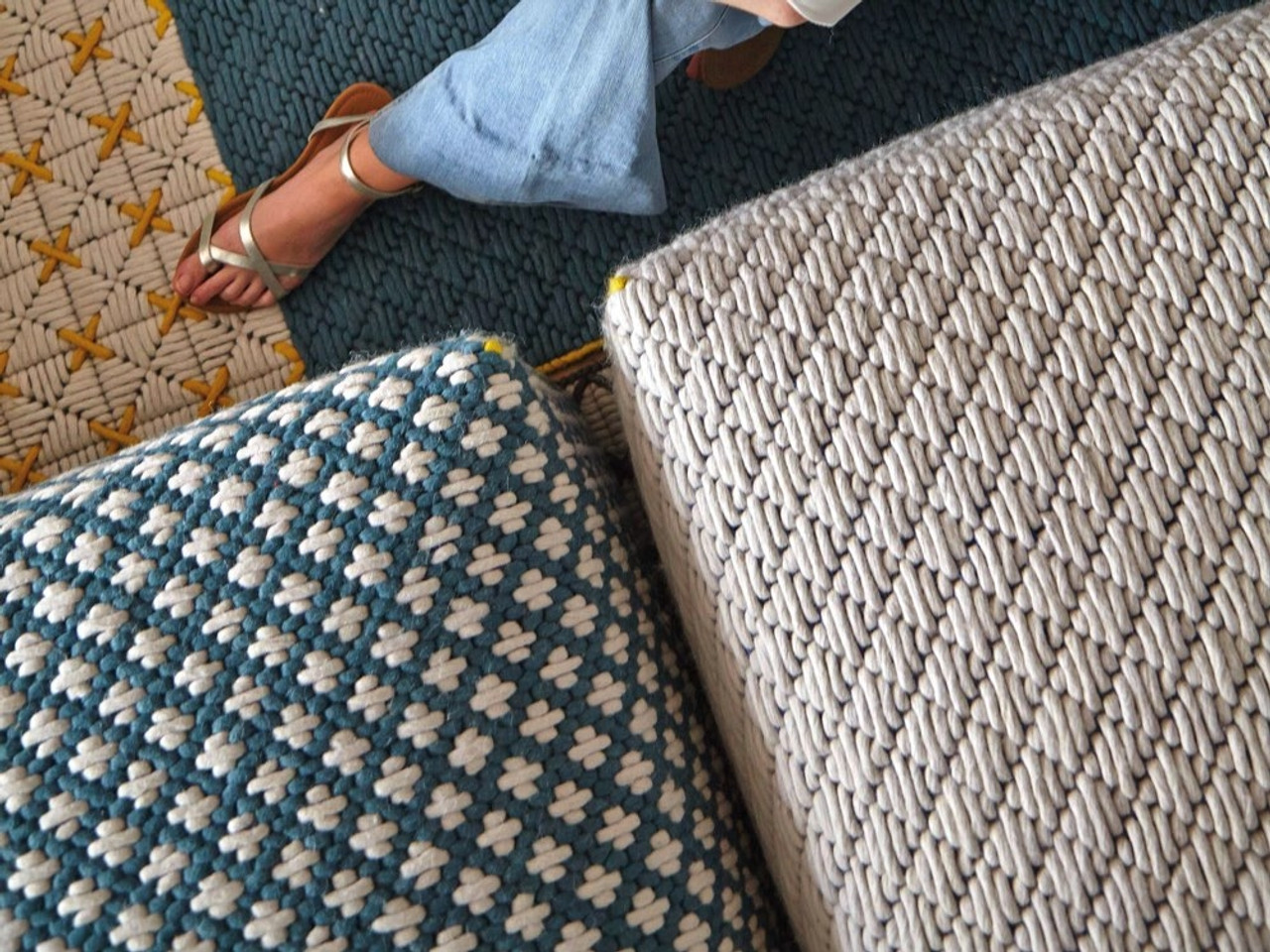GAN Silaï Pouf by Charlotte Lancelot