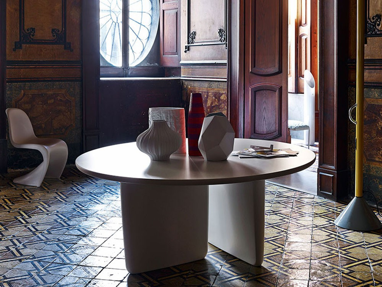 Tobi-Ishi Round Dining Table