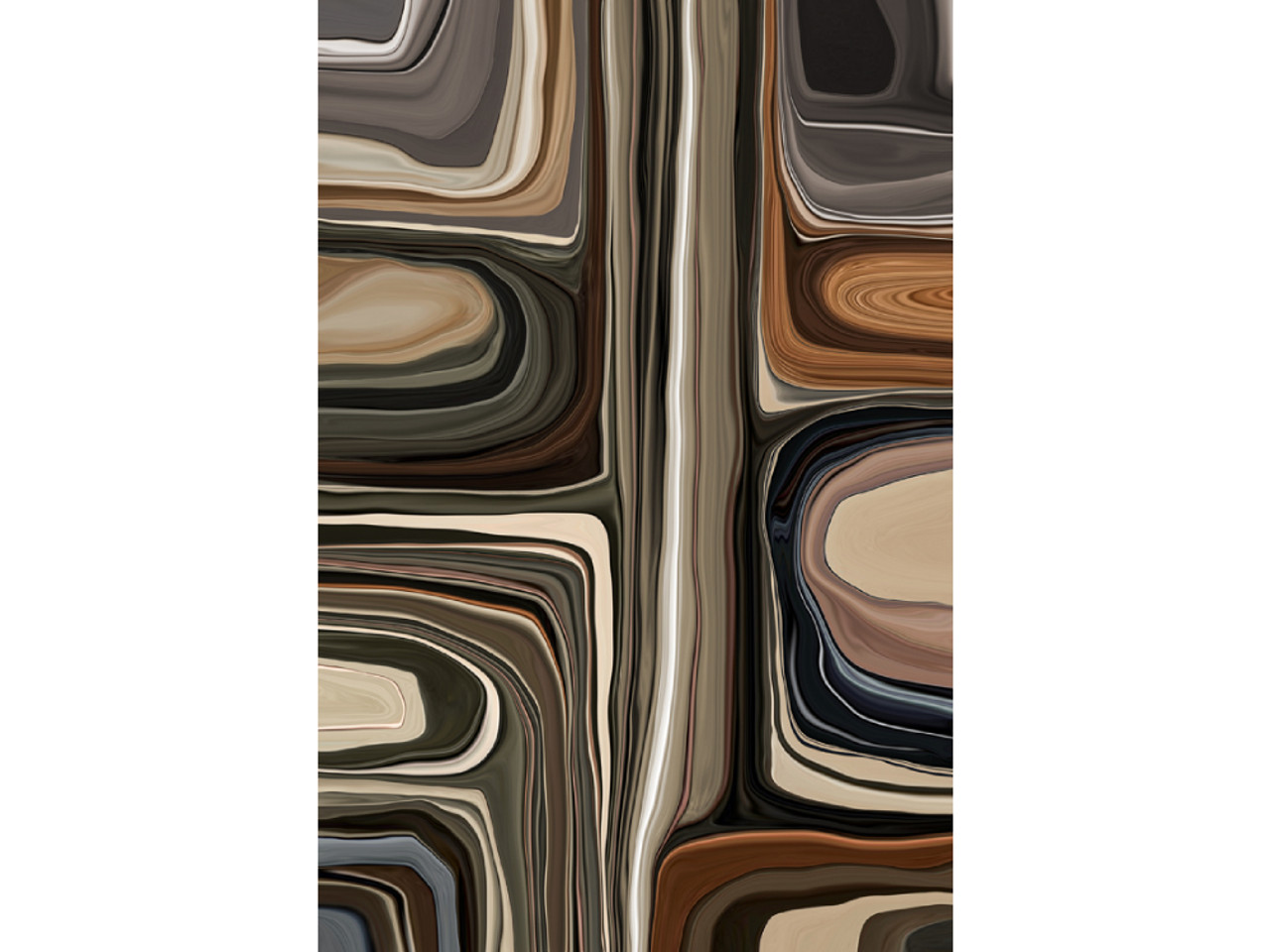 Liquid Layers Rectangular Rug