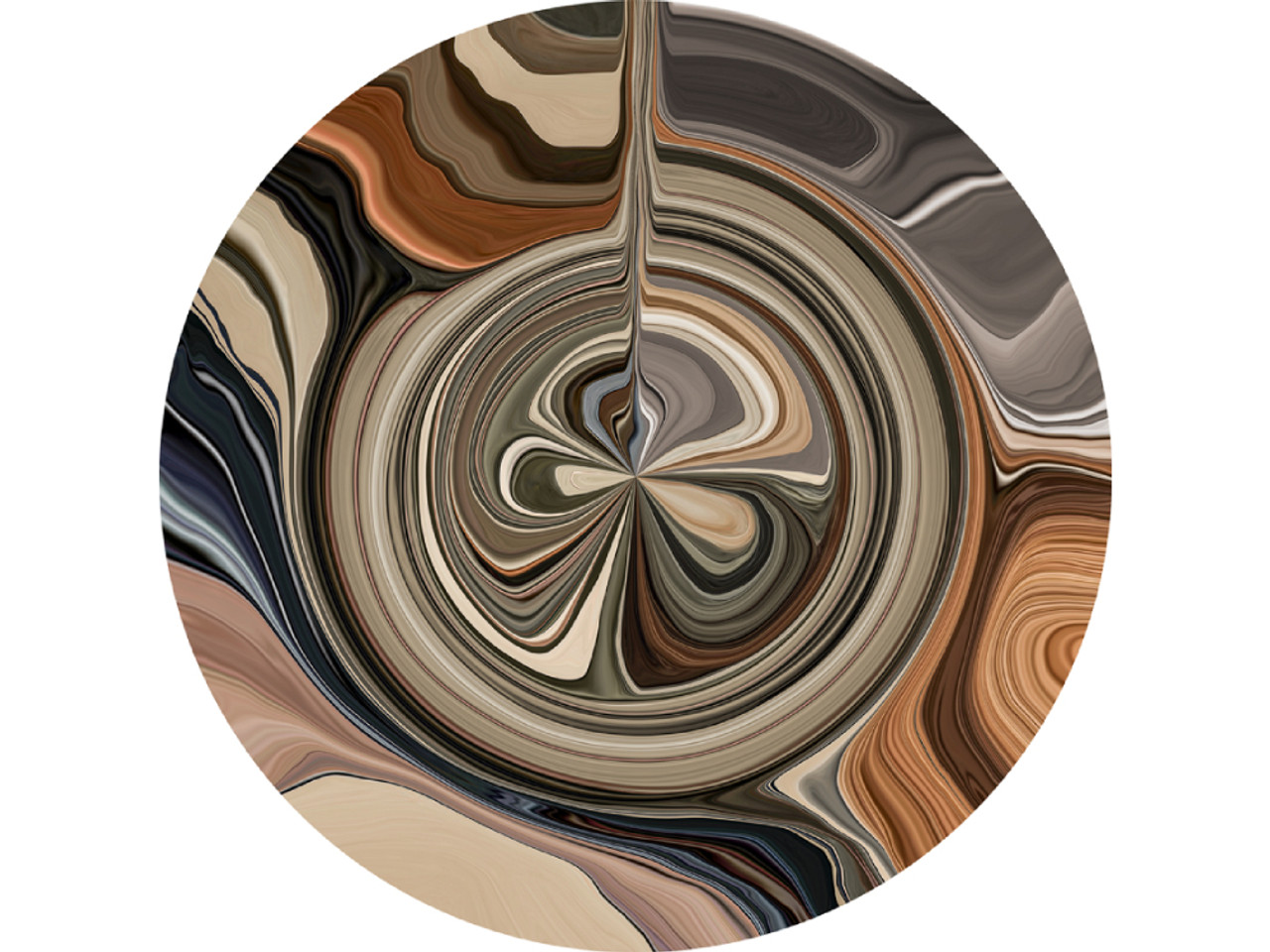 Liquid Layers Round Rug