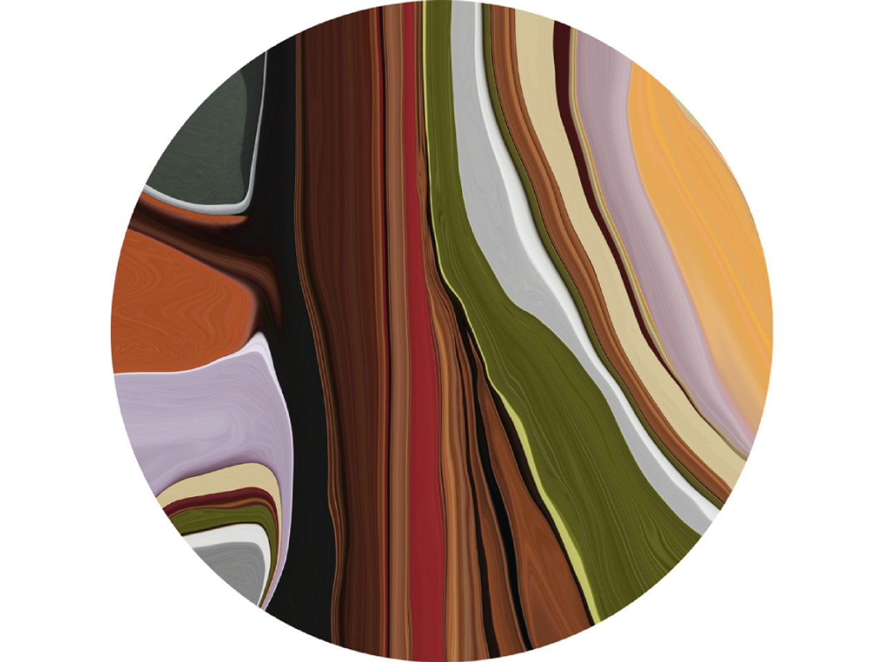 Liquid Layers Round Rug