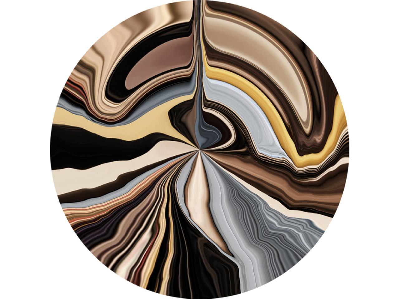 Liquid Layers Round Rug