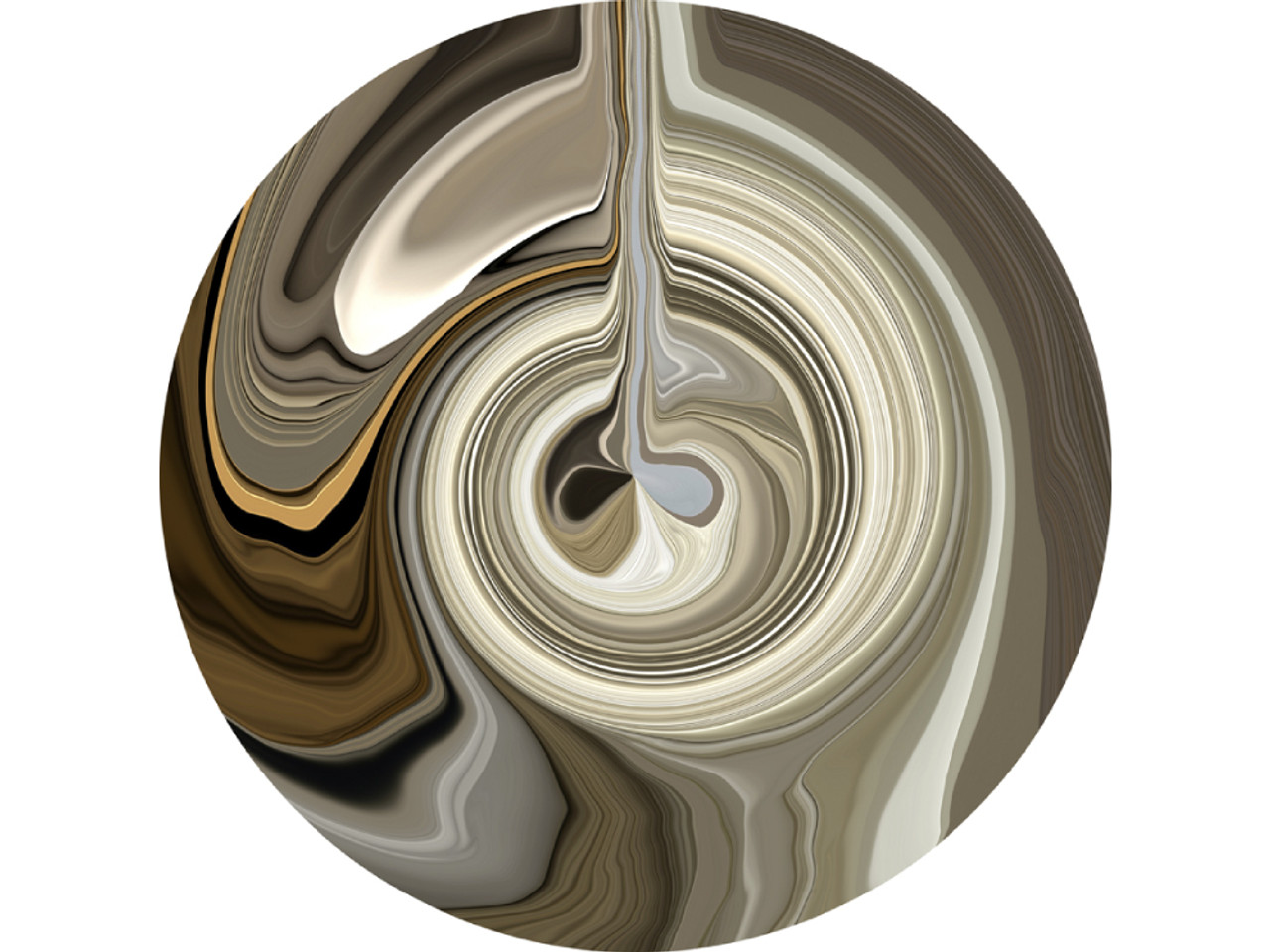 Liquid Layers Round Rug