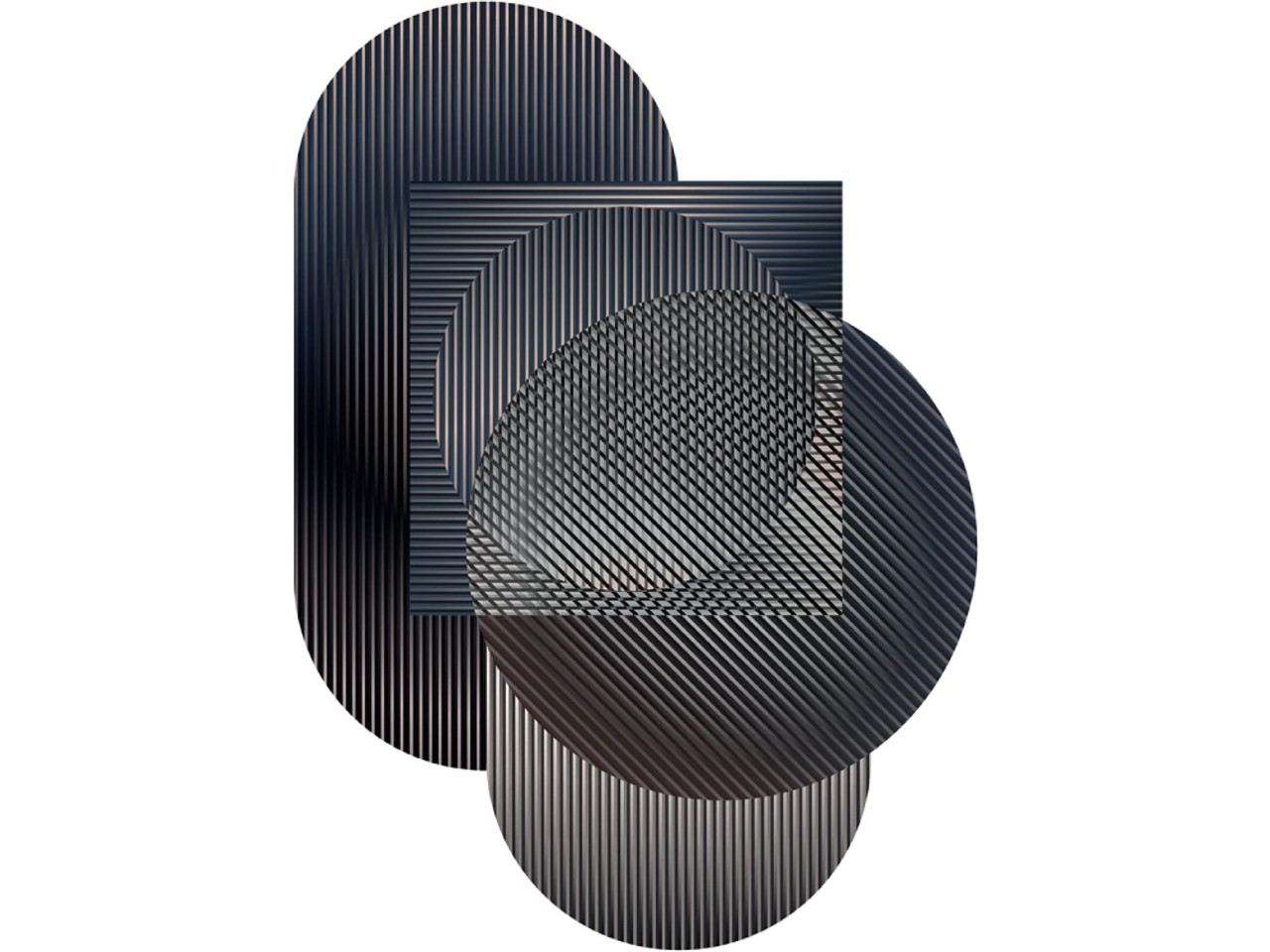 Trichroic Shapes Rug