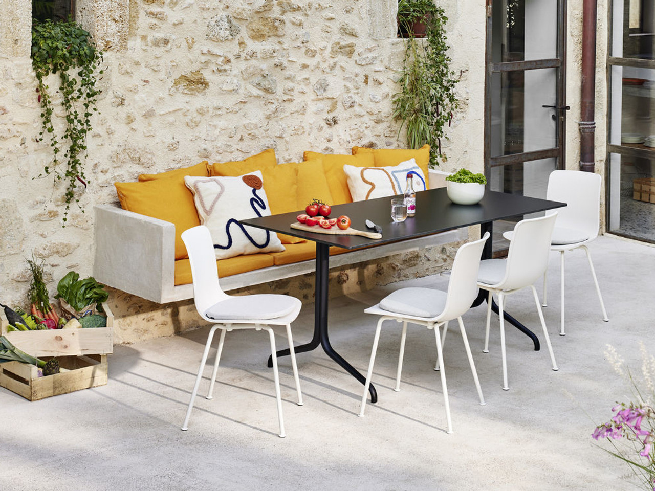 HAL Wood Dining Chair - Upholstered Seat