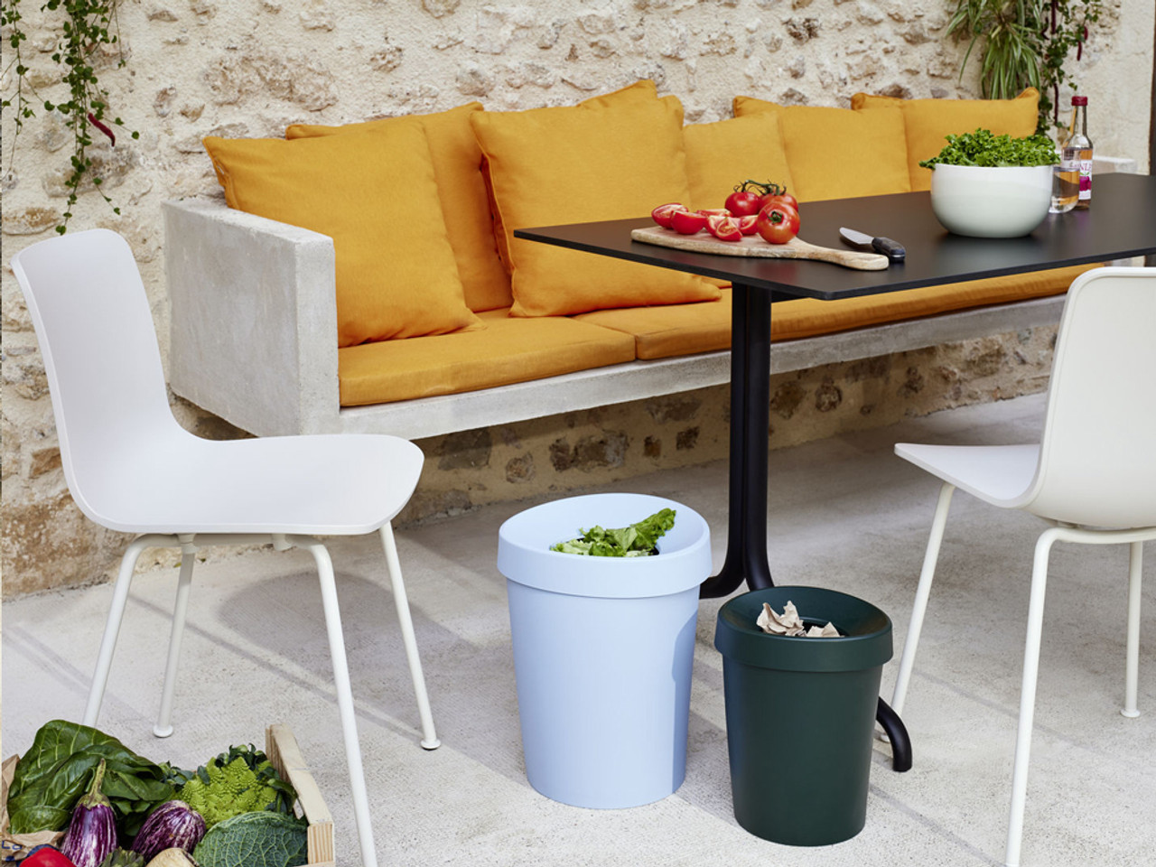 HAL Wood Dining Chair - Upholstered Seat