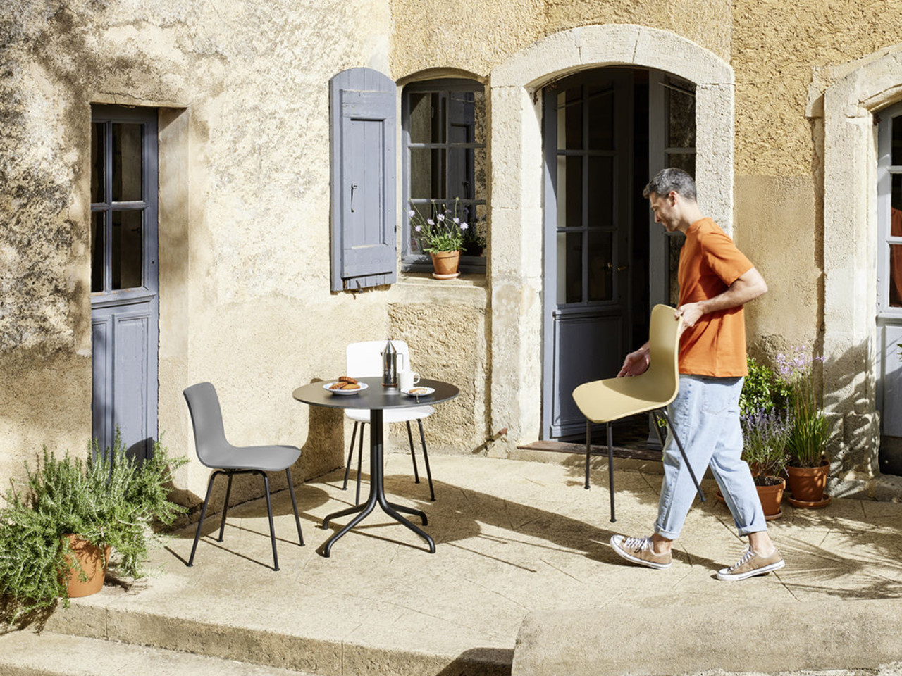 HAL Wood Dining Chair - Upholstered Seat