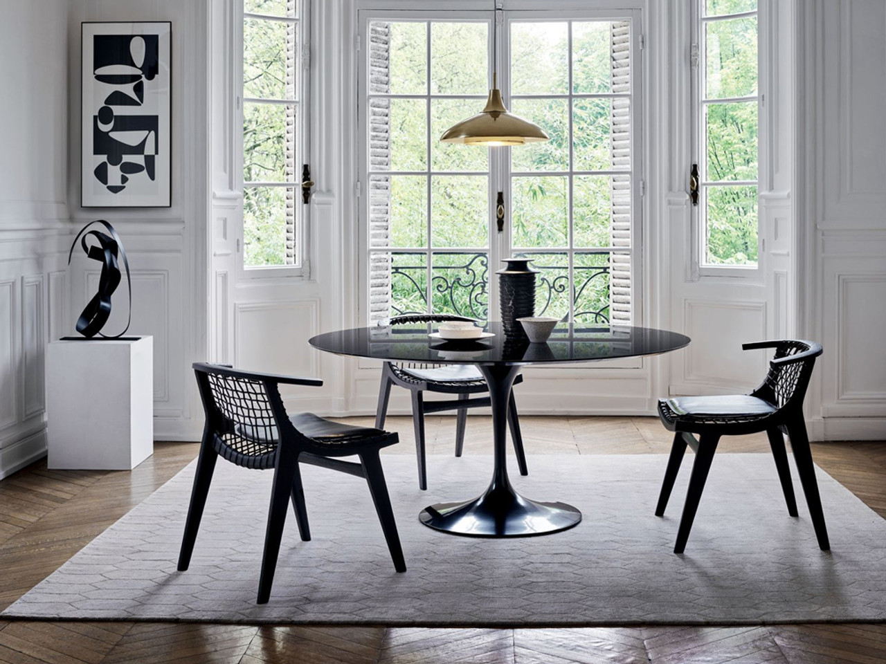 Klismos Dining Chair with Arms 