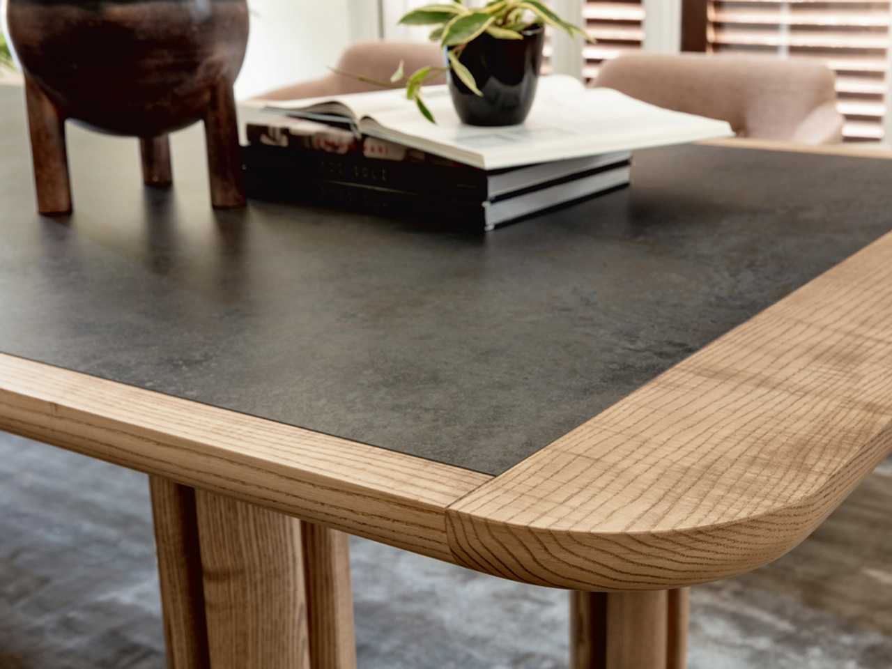 Quadrifoglio Dining Table - Rock