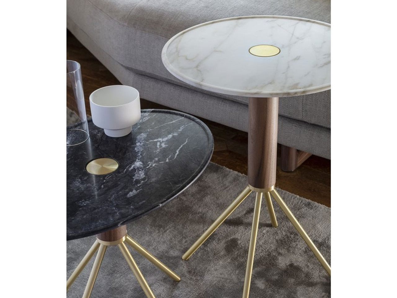 Porada Jelly Side Tables - Marble - by C. Ballabio