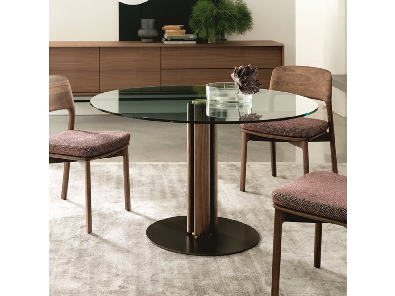 Porada Quadrifoglio Dining Table - Round 1 by C. Ballabio
