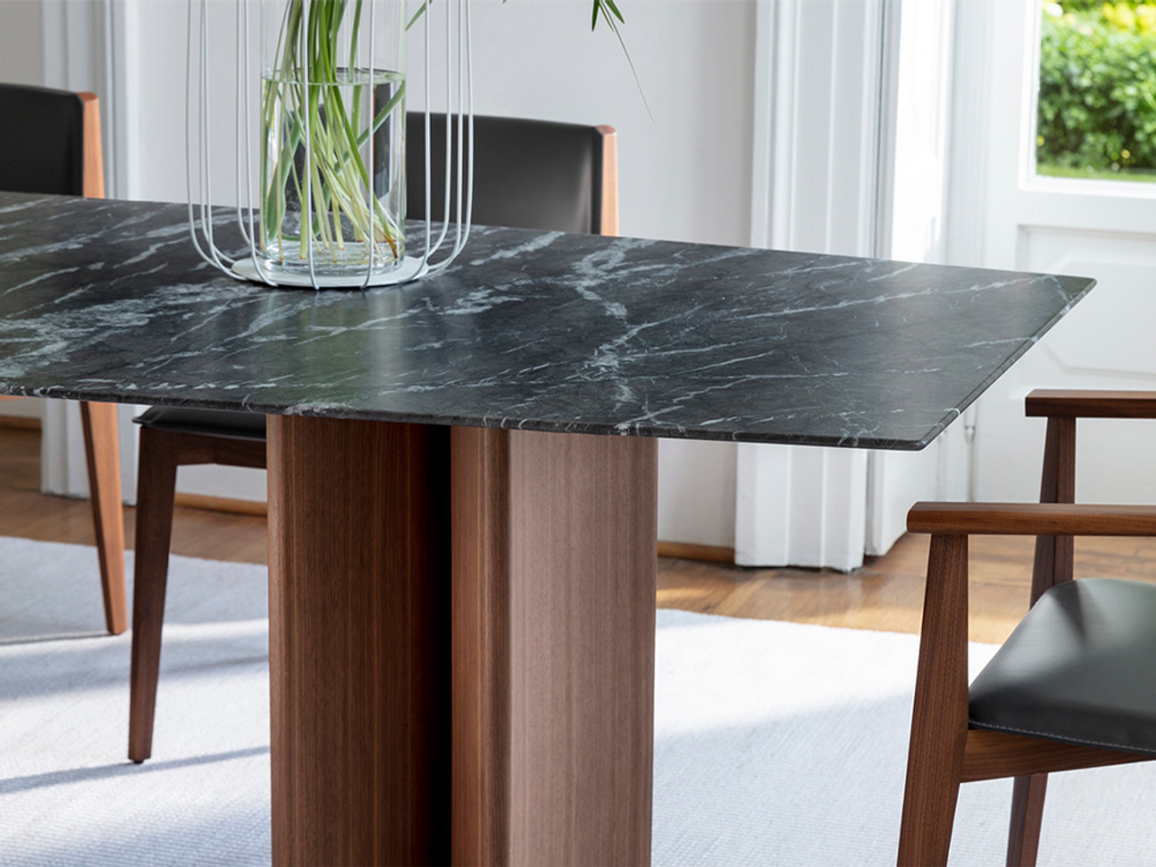 Alan 4 Dining Table - Rock
