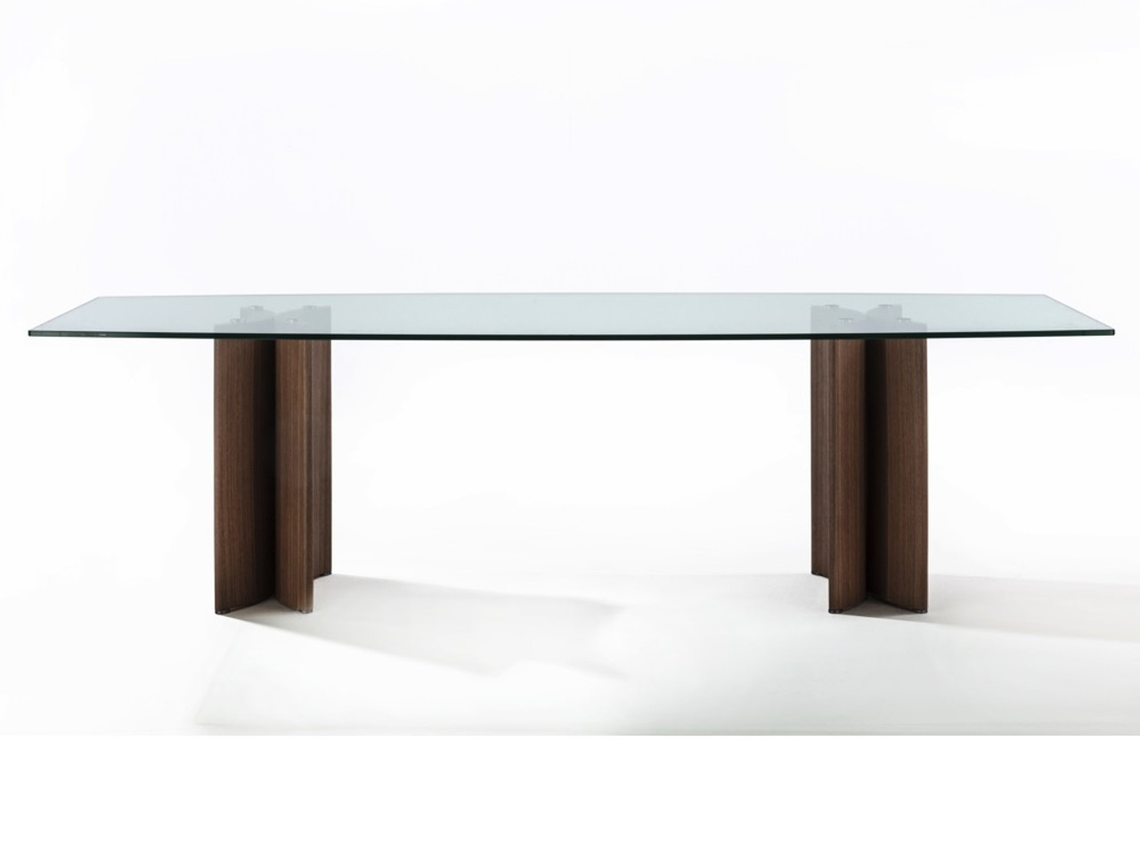 Porada Alan Botte 4 Dining Table - Glass Top - by G. & O. Buratti
