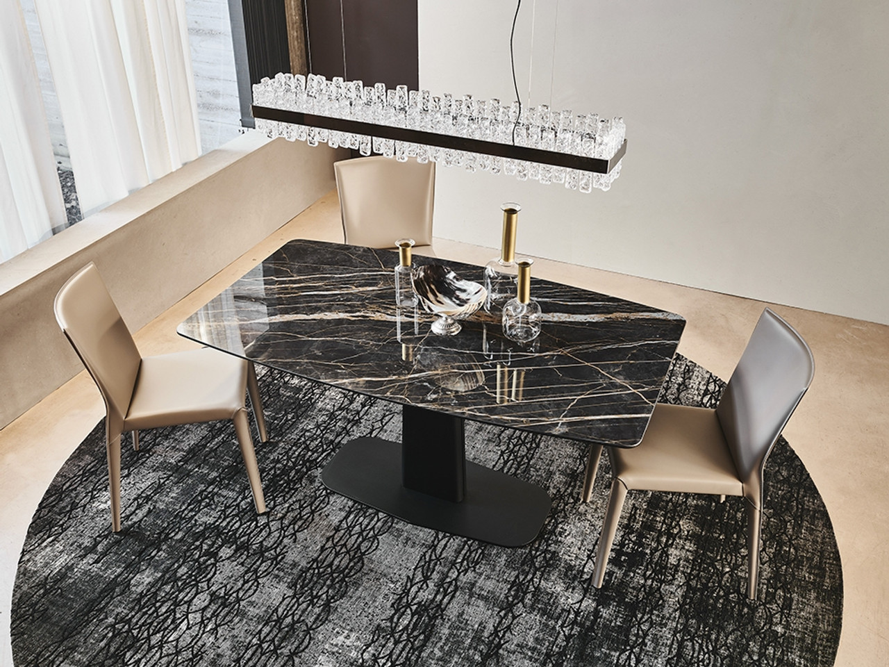 Cattelan Italia Linus keramik drive extendable table by Alberto Danese