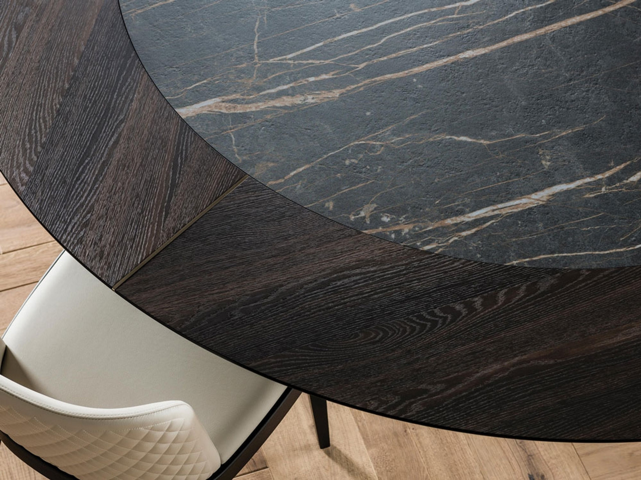 Cattelan Italia Skorpio Ker-Wood Round Dining Table