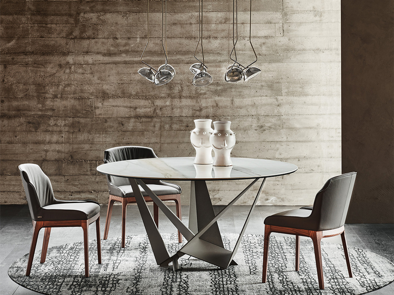 Skorpio Keramik Round Dining Table