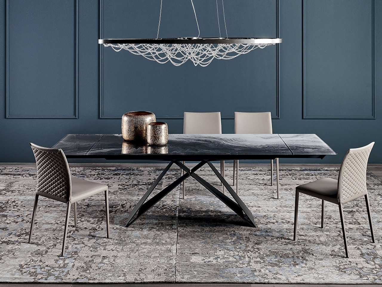 Cattelan Italia Premier Crystalart Drive Dining Table by Paolo Cattelan