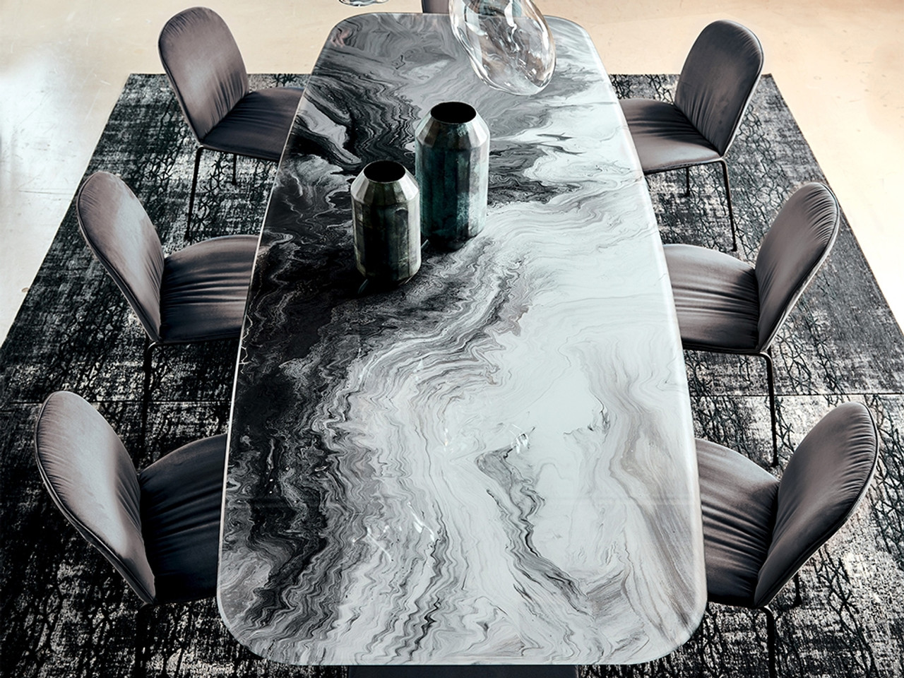 Cattelan Italia Stratos Crystalart Dining Table by Studio Kronos