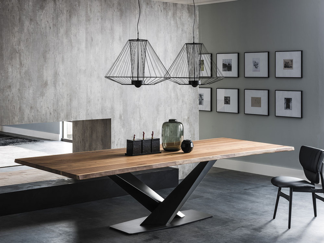 Cattelan Italia Stratos Wood Dining Table by Studio Kronos