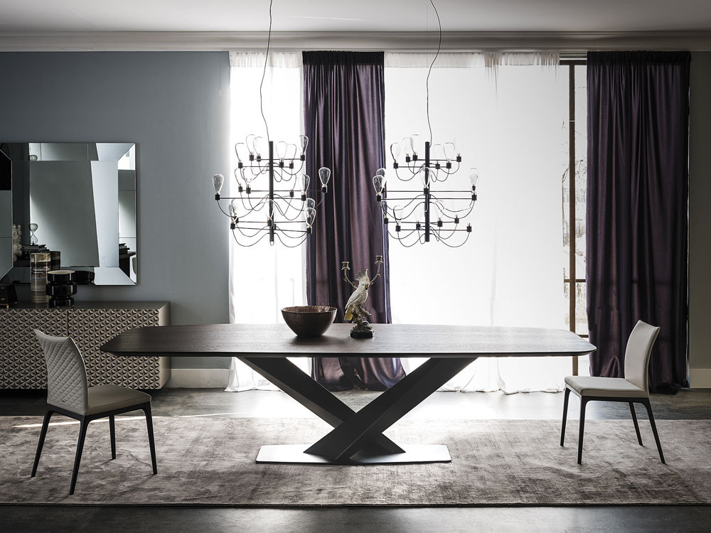 Cattelan Italia Stratos Wood Dining Table by Studio Kronos