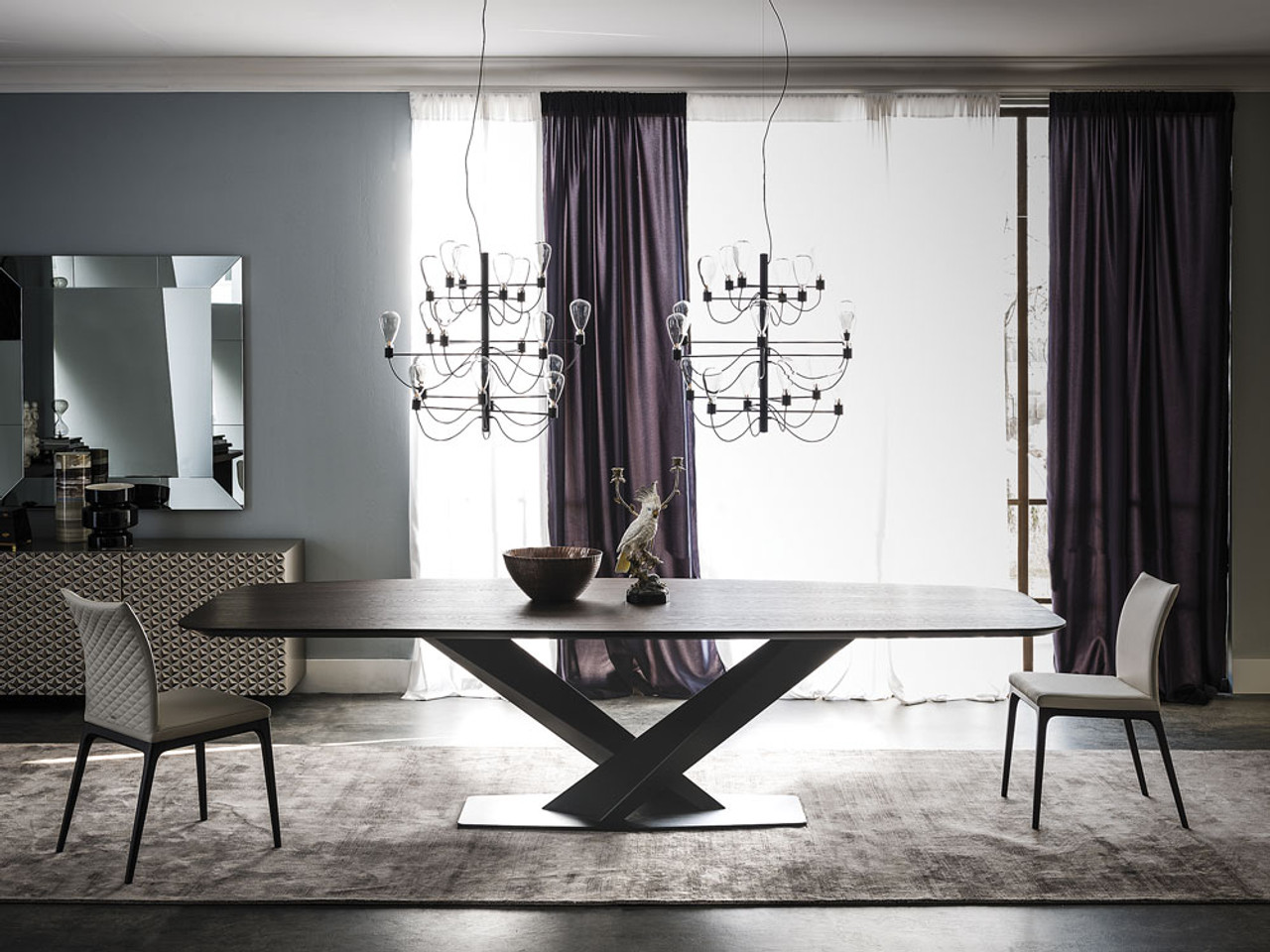 Cattelan Italia Stratos Wood Dining Table by Studio Kronos