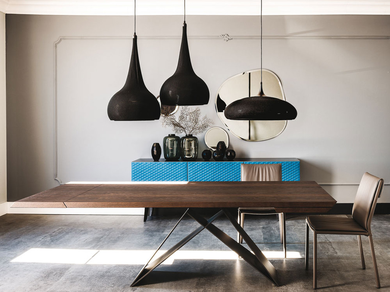 Cattelan Italia Premier Wood Drive Extending Dining Table