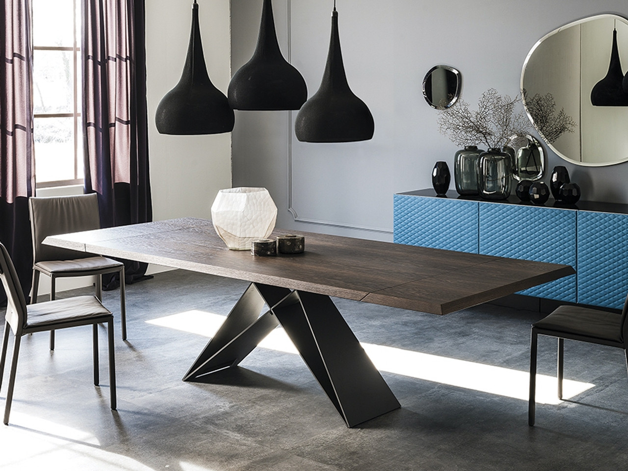 Cattelan Italia Premier Wood Drive Extending Dining Table