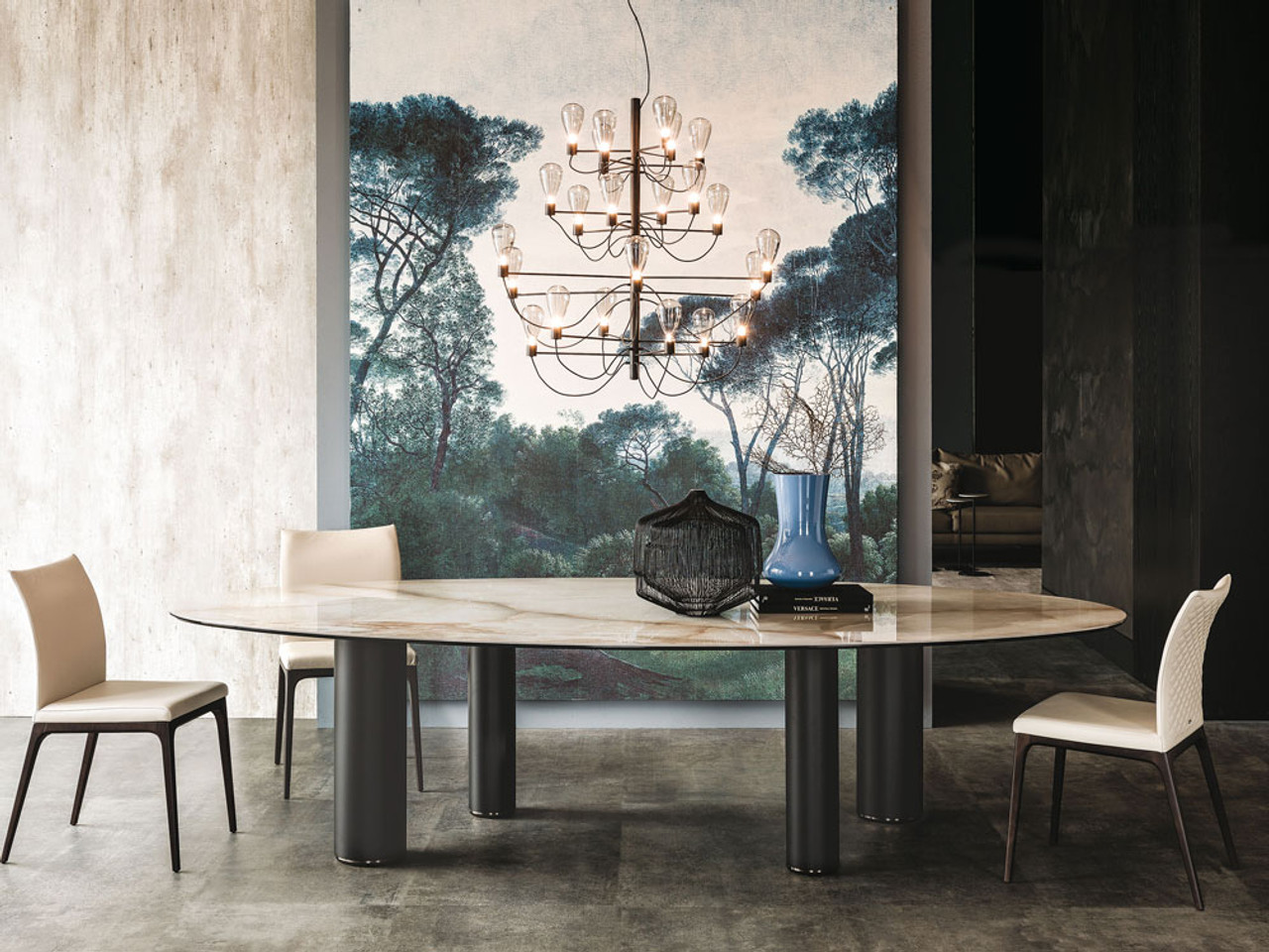 Cattelan Italia Roll Keramik Dining Table - Oval