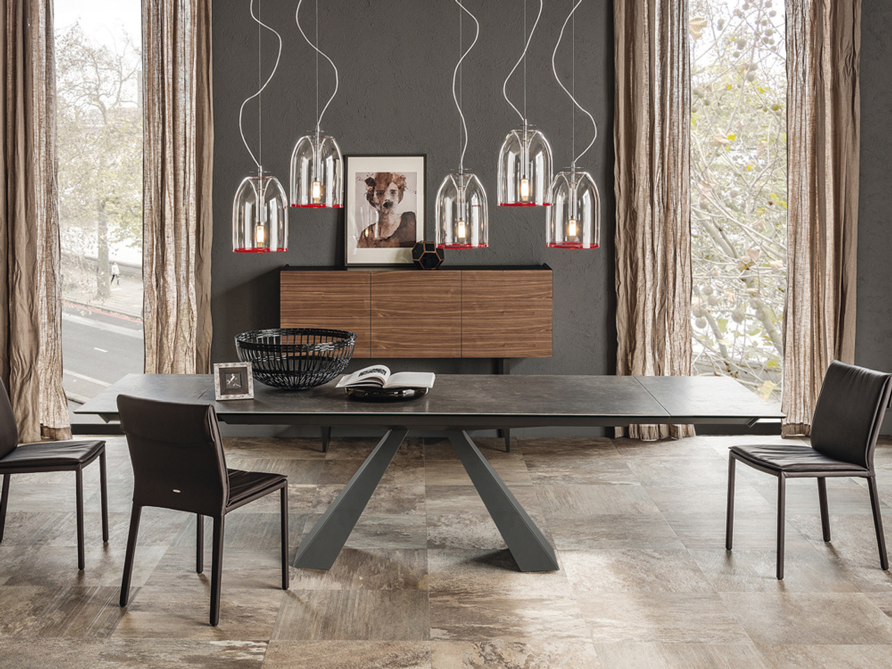 Cattelan Eliot Keramik Drive Extendable Dining Table by Giorgio Cattelan