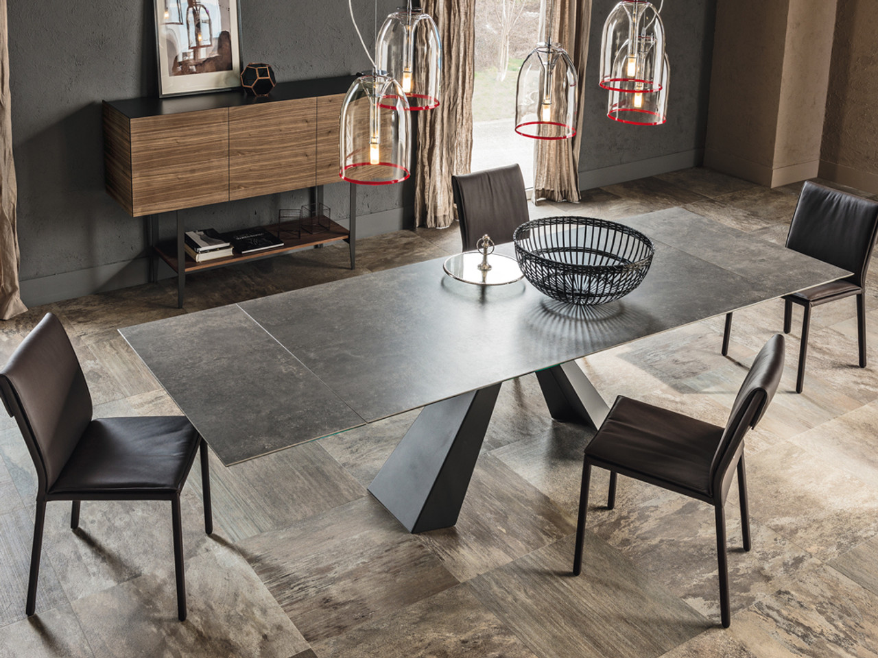 Cattelan Eliot Keramik Drive Extendable Dining Table by Giorgio Cattelan