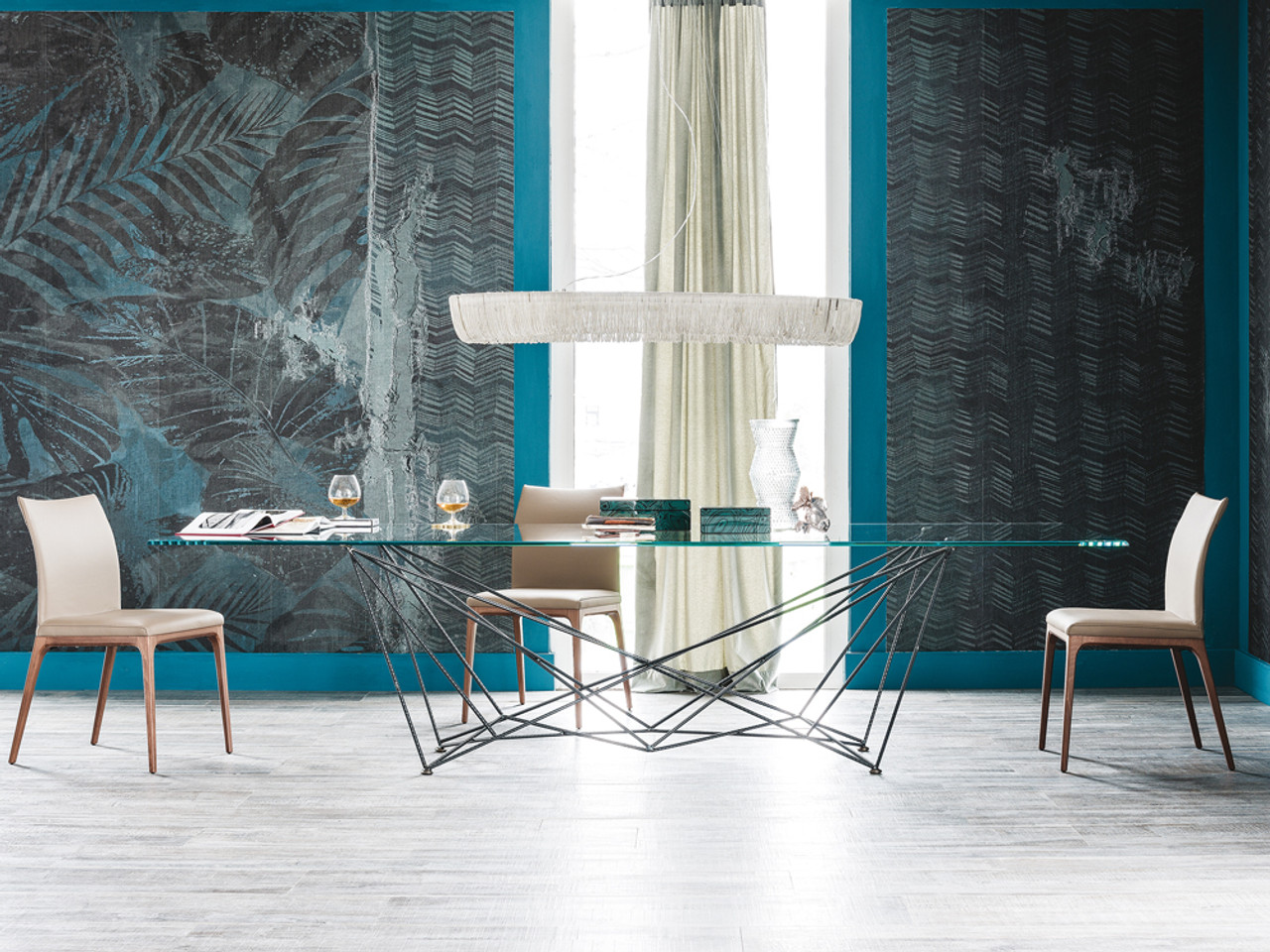 Cattelan Gordon Glass Dining Table by Giorgio Cattelan