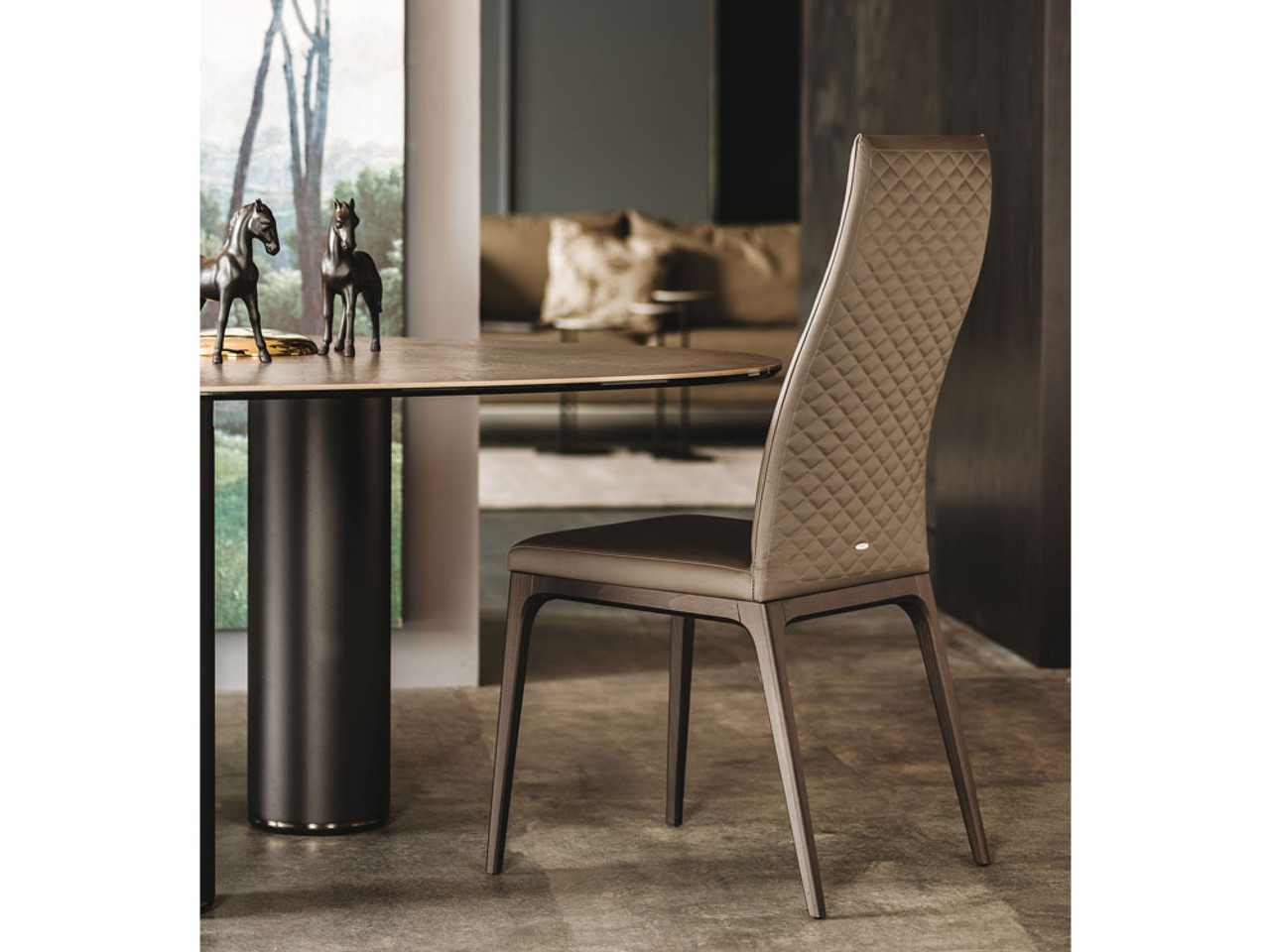 Cattelan Italia Arcadia Couture Dining Chair - High Back by Paolo Cattelan