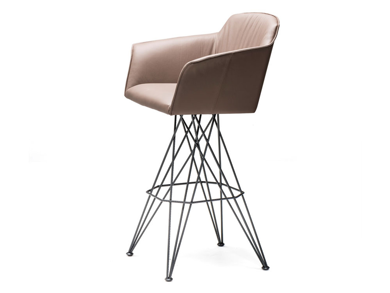 Cattelan Italia Flaminio Barstool with Arms by Giorgio & Paolo Cattelan