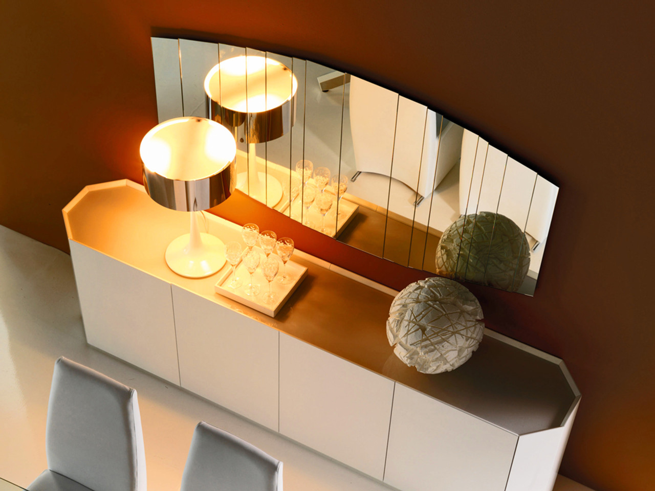 Cattelan Italia Stripes Mirror by Paolo Cattelan