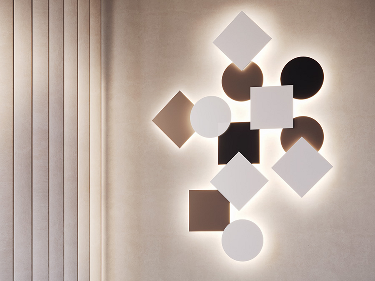 Puzzle Mega Round Wall & Ceiling Lamp