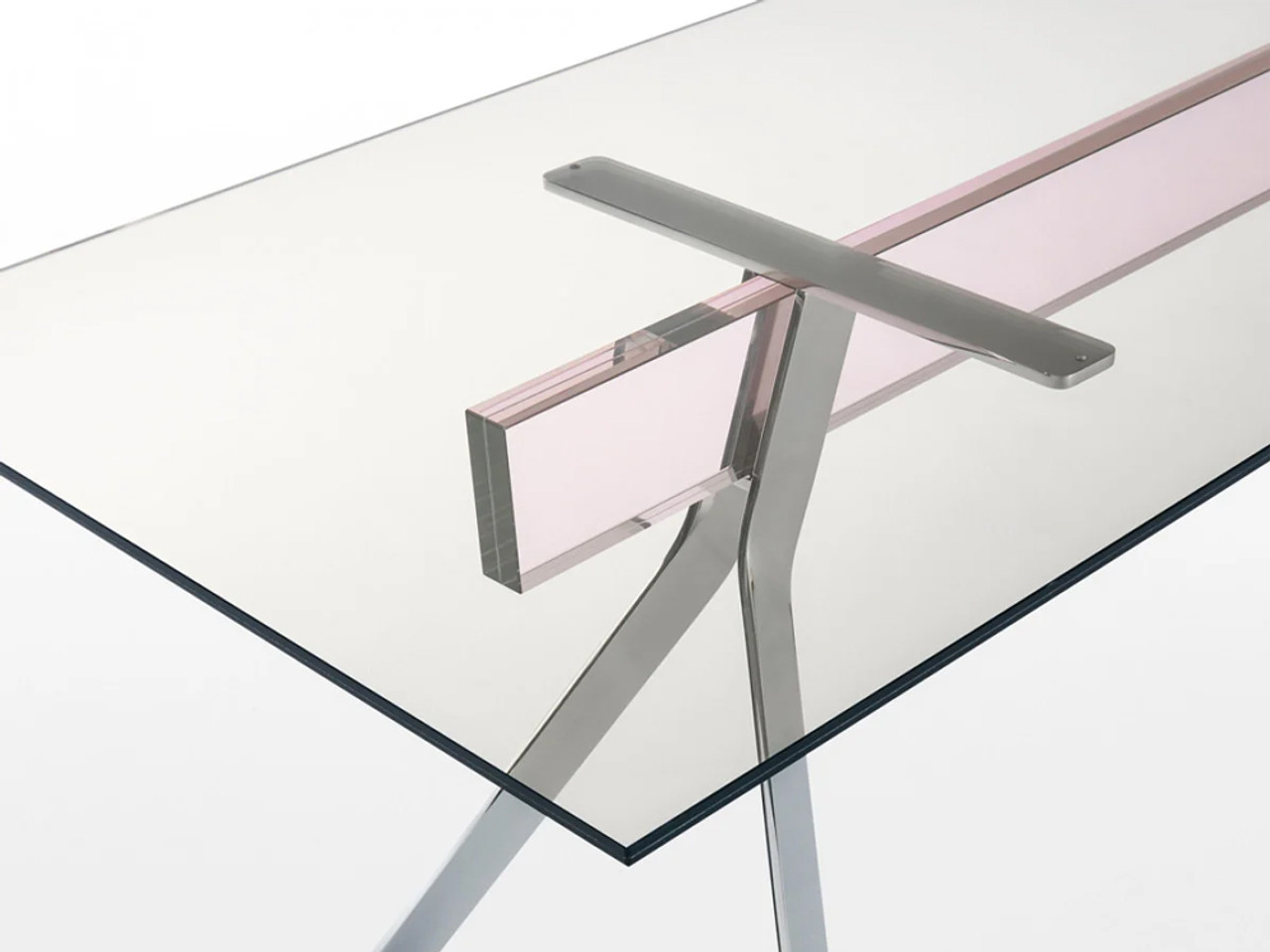 Mari Cristal Dining Table - Quickship