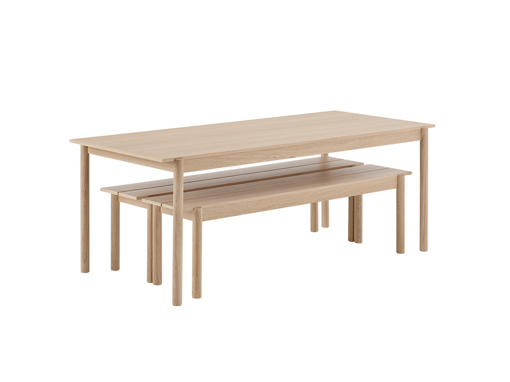 Linear Wood Bench